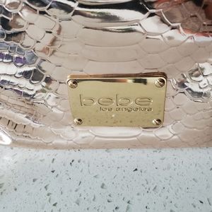 Bebe Rose Gold Clutch